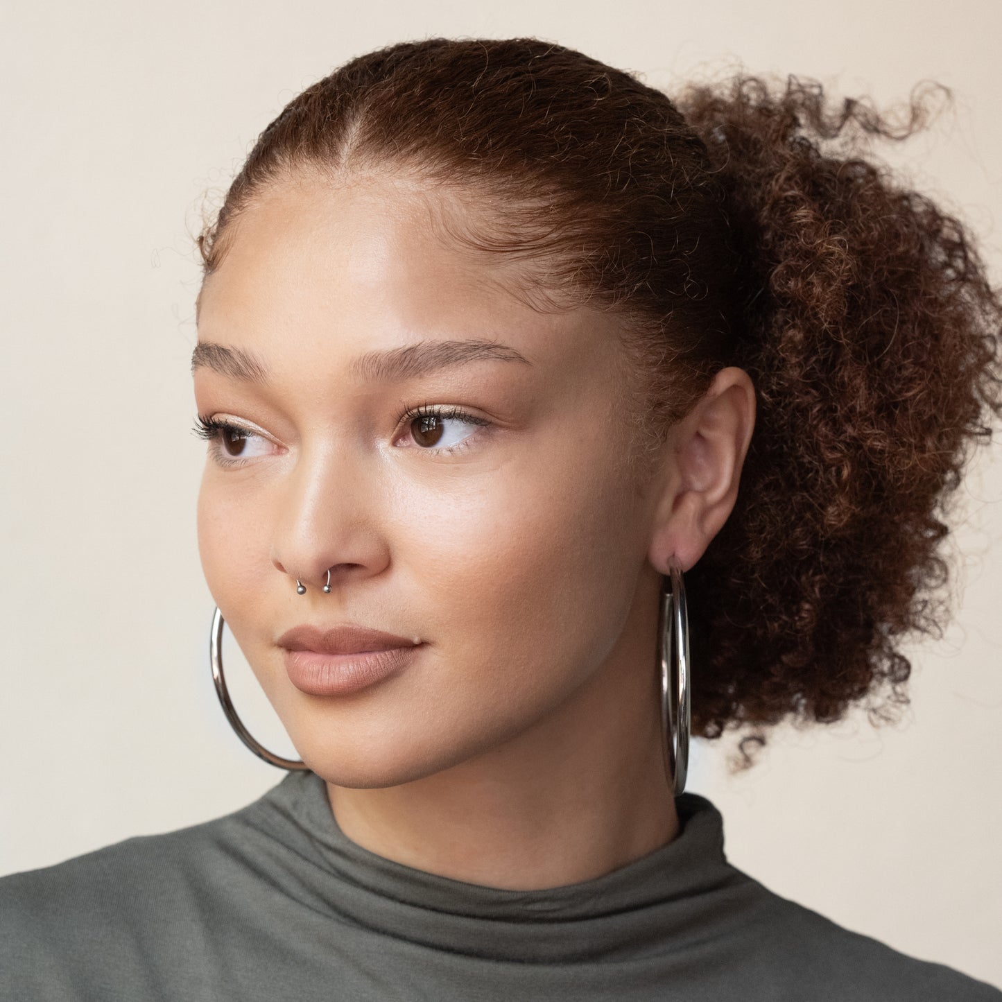 Bestow Classic Hoops - 2.75in (Silver)