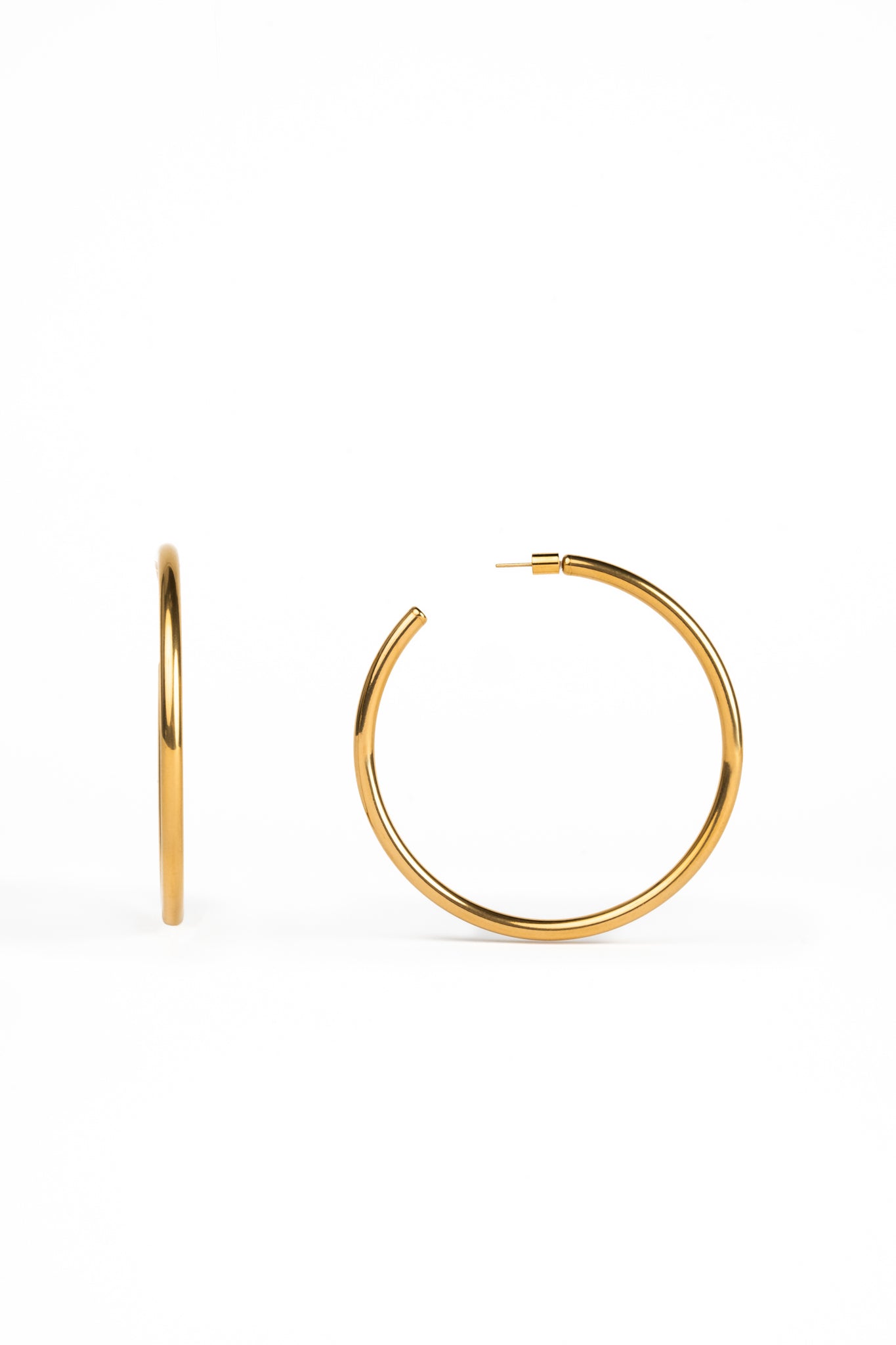Bestow Classic Hoops - 2.75in (Gold)