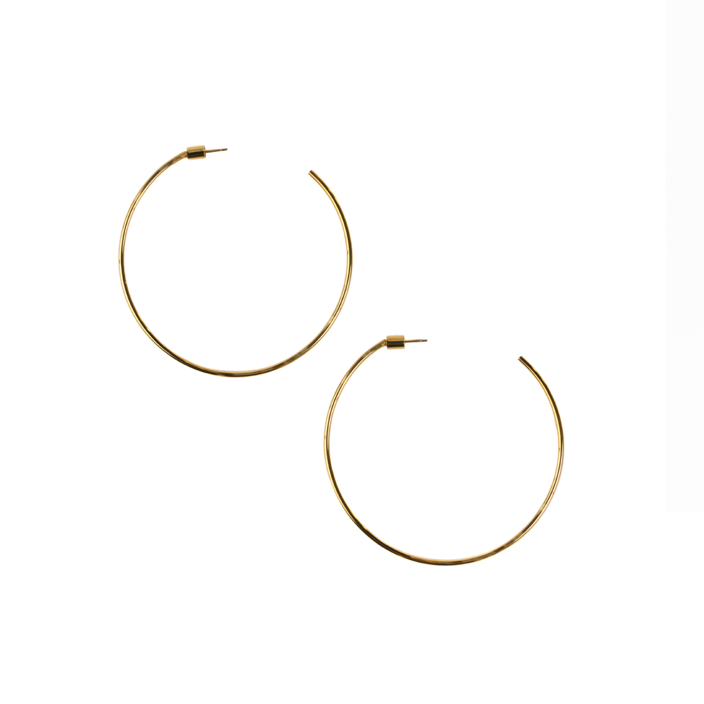 Bestow Fine Hoop Collection - 2.5in (Gold)