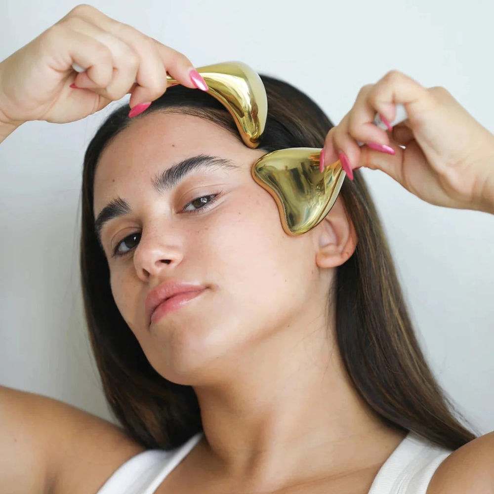 Tilley + Me Cryo Face Sculpting Gua Sha for Wrinkles - Hypoallergenic and Instant Cool